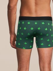 Men's Weed Boxer Brief Underwear with Pouch