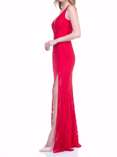 Maniju Red Lace Long Dress product