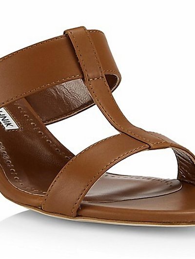 Manolo Blahnik Kesbihi 50 Leather Mules Heeled Sandals product