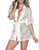 Lace Robe & Matching G-String Set - Ivory