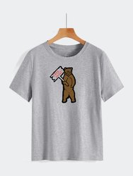 Free Hugs Bear T-Shirt - Grey
