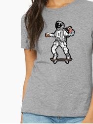 Hungry Astronaut T-Shirt - Grey