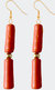 Orange & Gold Earrings - Orange & Gold