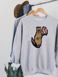 Unisex Romantic Racoon Sweater/Sweatshirt - Eco Friendly