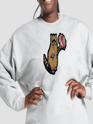 Unisex Romantic Racoon Sweater/Sweatshirt - Eco Friendly