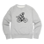 Unisex Torontonian Raccoon on A Bike Sweater/Sweatshirt - Grey