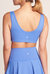 Ribbed Workout Crop Mini - Blue