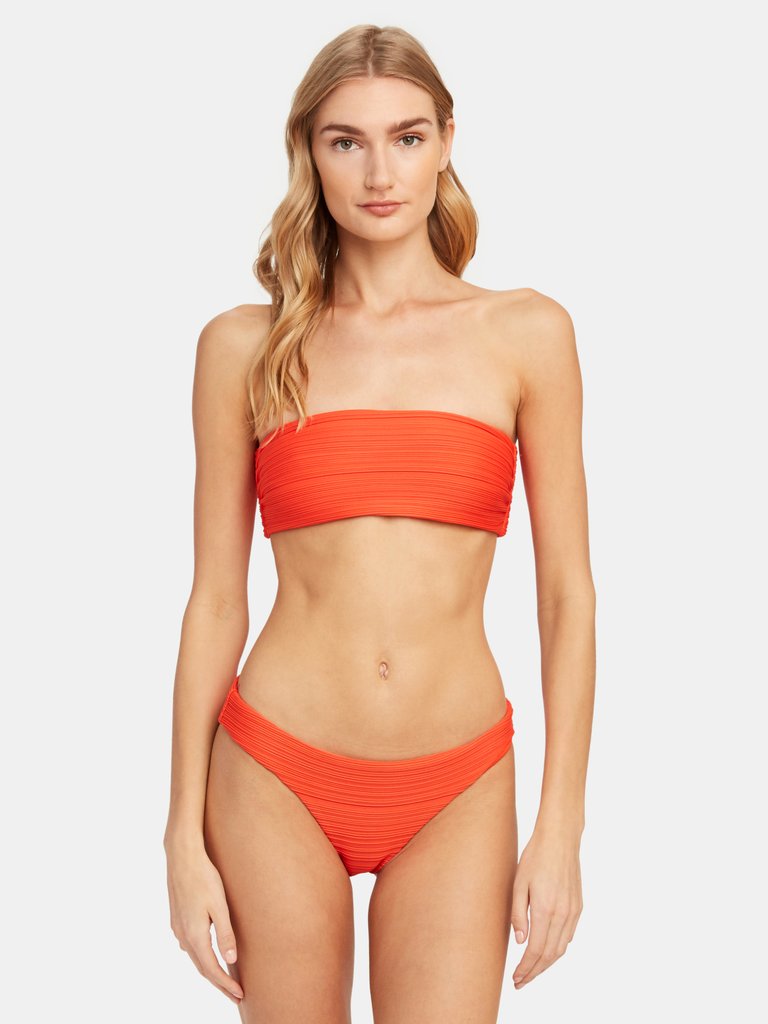 Abigail Tie Back Bandeau - Orange