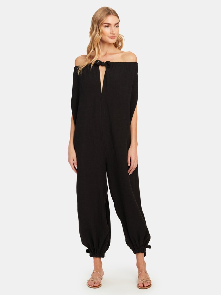 Fifi Linen Jumpsuit Cover-Up