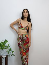 Psychedelic Bralette - Red, Green, White