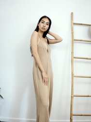 Venice Viscose Jumpsuit - Sand - Sand