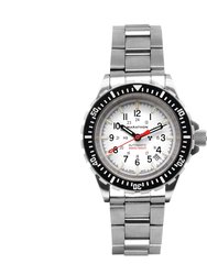 41mm Arctic Edition Large Diver's Automatic (GSAR) With Stainless Steel Bracelet - Arctic White