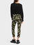 Velvet Silea Print Jean Pant Night Train Theme In Black