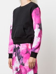 Wilma Sweatshirt Printed - Raspberry Multi