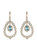 Blue Teardrop Chandelier Earring - Turquoise