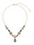 Blue Y Necklace - Gold