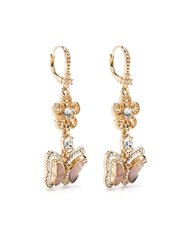 Blush Butterfly Drop Earring - Gold