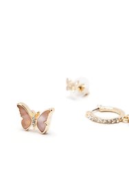 Blush Butterfly Pearl Trio