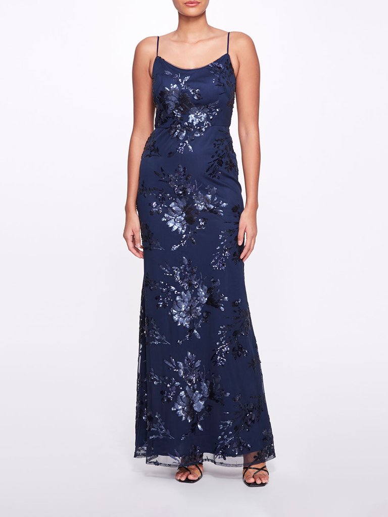 Amalfi Printed Dress - Midnight