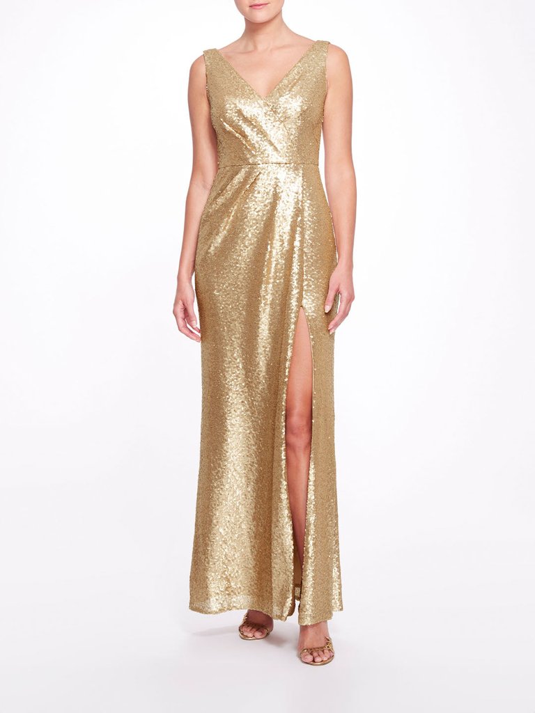 Atrani Gown - Gold