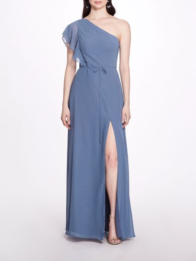 Marchesa Bridesmaids Cosenza Dress - Slate Blue  product