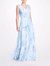 Desio Printed Dress - Dusty Blue