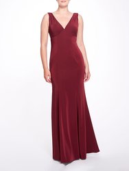 Forli Gown - Scarlet - Scarlet