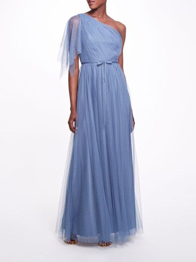 Marchesa Bridesmaids Palermo Gown Dress - Dusty Blue product