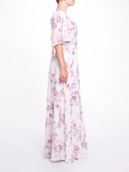 Rome Printed Gown - Lilac