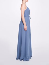 Sessa Gown - Slate Blue