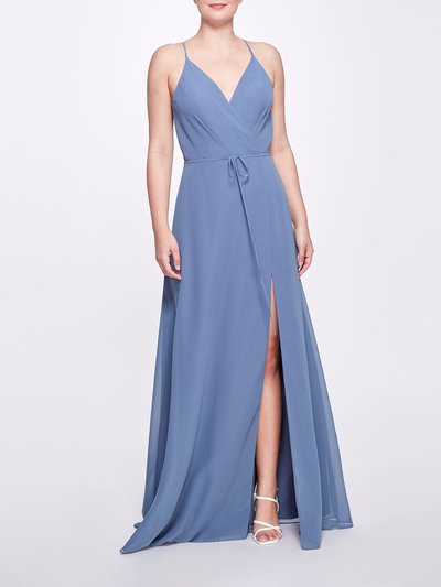 Marchesa Bridesmaids Sessa Gown - Slate Blue product