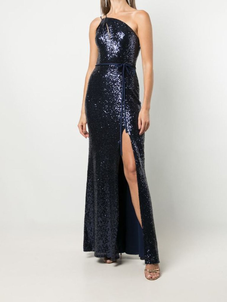 Stilo Gown - Shiny Midnight - Shiny Midnight