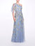 Varese Gown - Yellow/Skyblue