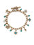 Charm Detail Chain Bracelet - Turquoise