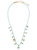 Charm Detail Frontal Necklace - Turquoise