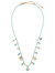 Charm Detail Frontal Necklace - Turquoise