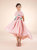 Asymmetric Taffeta Gown - Pink