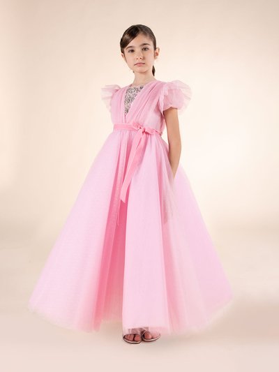 Marchesa Couture Kids Embellished Plumentis Gown - Pink product
