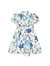 Flower-Print Cotton Dress - Blue - Blue