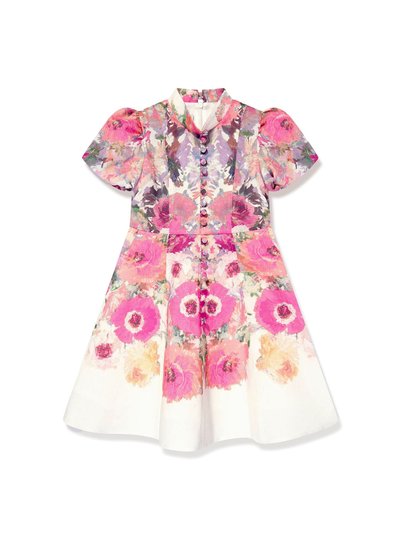Marchesa Couture Kids Flower-Print Cotton Dress - Multi product
