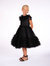 Trimmed Plumetis-Tulle Gown - Black