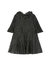 Volant-Embroidered Lace Dress - Black - Black