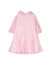 Volant-Embroidered Lace Dress - Pink