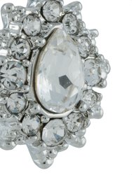 Crystal Stud Earrings - Rhodium