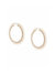 Embellished Click Hoop Earrings - Gold