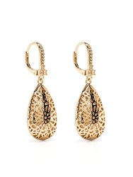 Filigree Domed Drop Earring - Gold