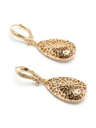 Filigree Domed Drop Earring