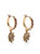 Gold Hoop Drop Earring - Gold