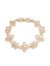 Gold Lace Floral Bracelet - Gold