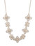 Gold Lace Floral Necklace - Gold